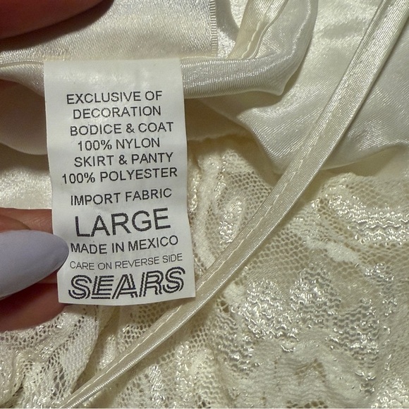Intimo Amore Silky Babydoll Lingerie Set | Vintage Sears | Size Large - Picture 5 of 6